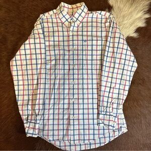 Vineyard Vines Men's White Checkered Shirt